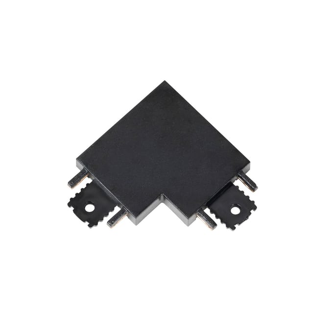 Lindby L-verbinding Lumaro, 90°, zwart, hoekig