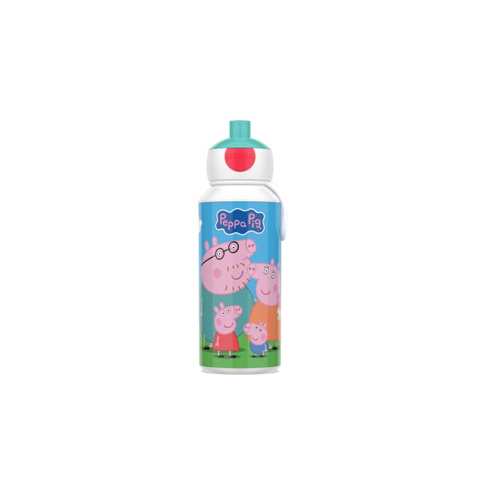 Mepal Pop-up drinkfles Campus - 400 ml - Sluit goed af - Drinkbeker voor kinderen - Peppa Pig