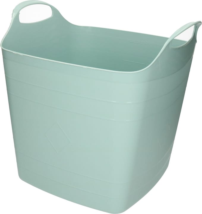Flexibele kuip - 25L - kunststof - mint groen - emmer - wasmand