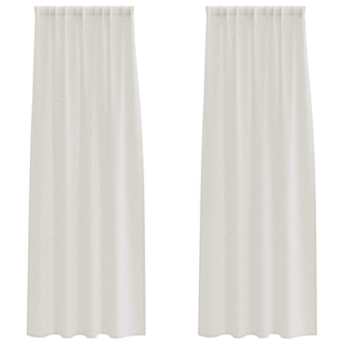 vidaXL Voile Gordijn 2 st Crème 260 x 140 cm Polyester