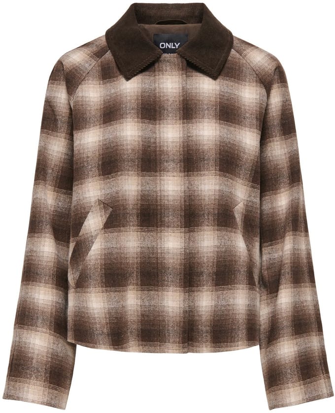 ONLY - ONLKINE CHECKED CORD JACKET CC OTW - Meisjes - Gewatteerde jassen