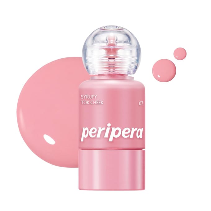 Syrupy Tok Cheek Liquid Blush 07 Fluffy Pink 9 g – Liquid Blush, Dewy Finish, For Makeup Enthusiasts, Fluffy Pink, Suitable For Daily Makeup Routine