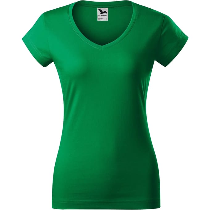 Dames-T-shirt met V-hals Malfini 162
