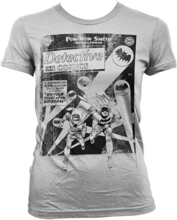DC Comics Batman Dames Tshirt -XL- Detective Comics Distressed Wit