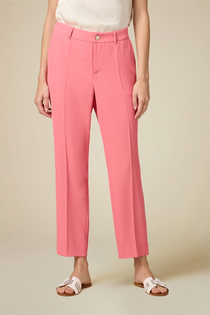 Oltre Stovepipe Trousers Light Pink Größe: 46 | Straight Jeans Outlet | Damen | Rosa