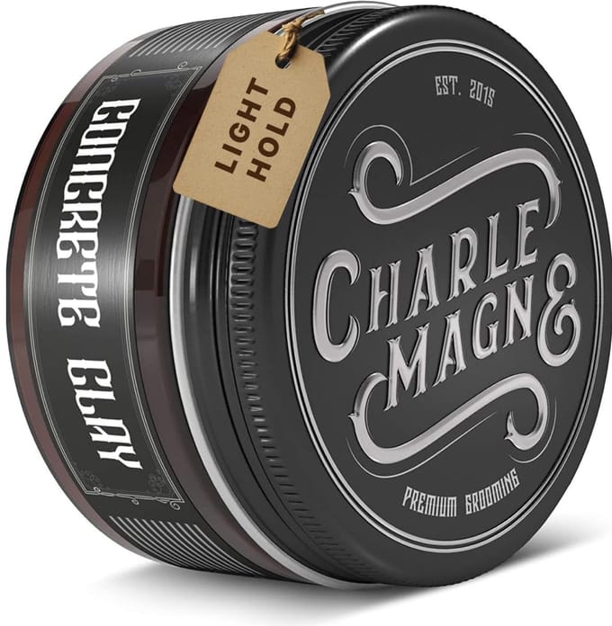 Charlemagne Concrete Clay Pomade – lichte hold – 3-pack