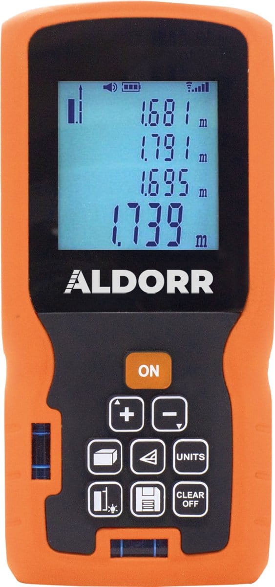 ALDORR Tools - Professionele Laser afstandmeter - Laser Meter - 50 Meter Bereik - Uitgebreide Meetopties