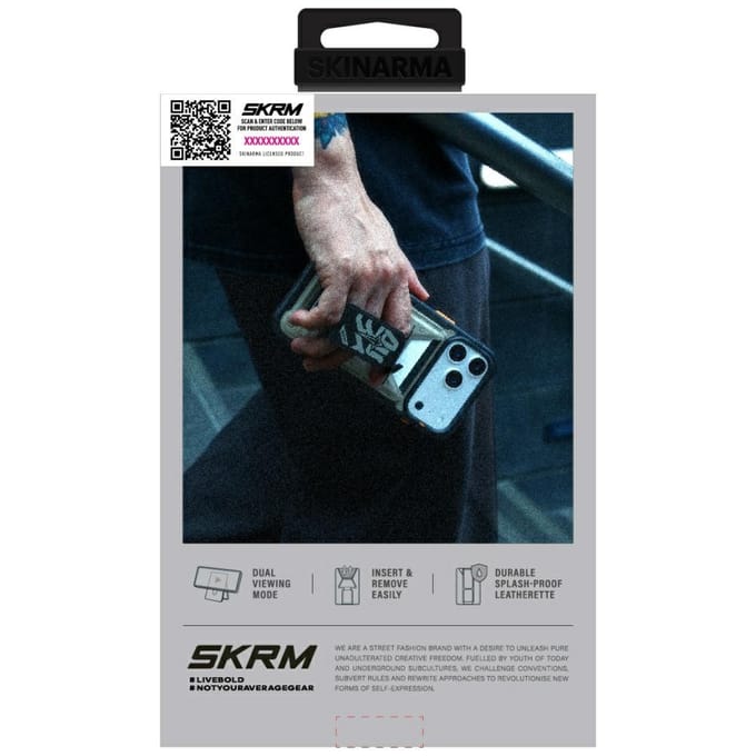 Portefeuille Skinarma Kado Aegis Magnétique     Support Grip Porte-cartes gris