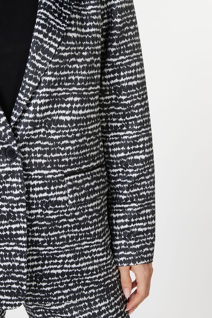 EsQualo Blazer Graphic Illusion Print Größe: 36 | Blazer Outlet | Damen