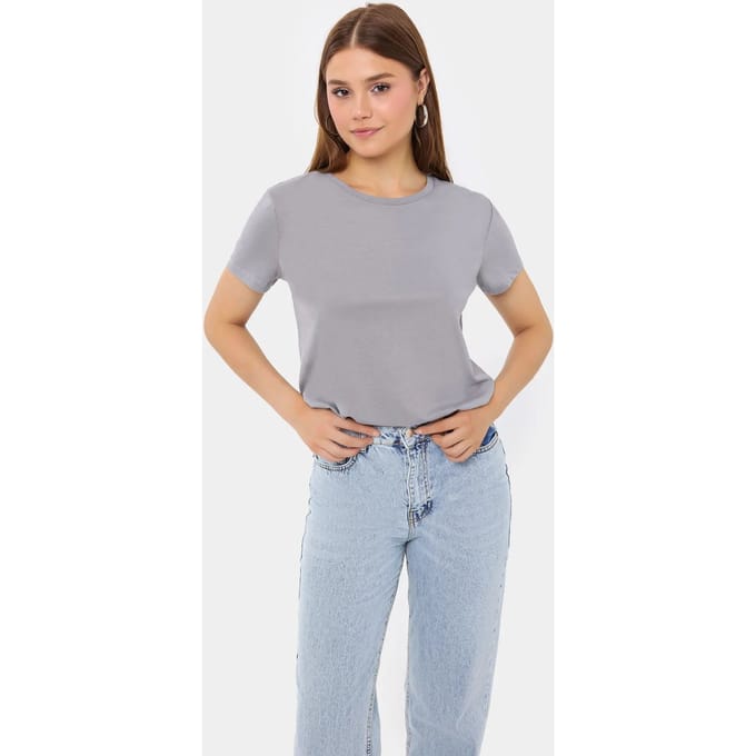 Basis Ronde Hals Korte Mouwen T-Shirt