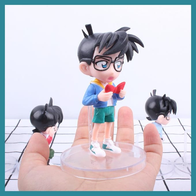 5 stuks/set Anime Detective Conan Model Figuur Speelgoed no box white