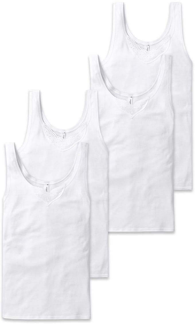 SCHIESSER Onderhemd Cotton Essentials 4P Verpakking van 4