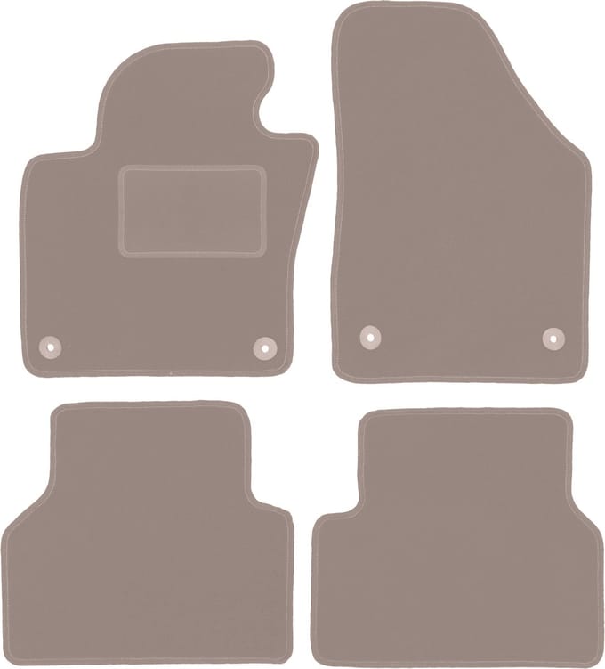 Beige veloursmatten voor: Volkswagen Tiguan I minivan (2007-2015)