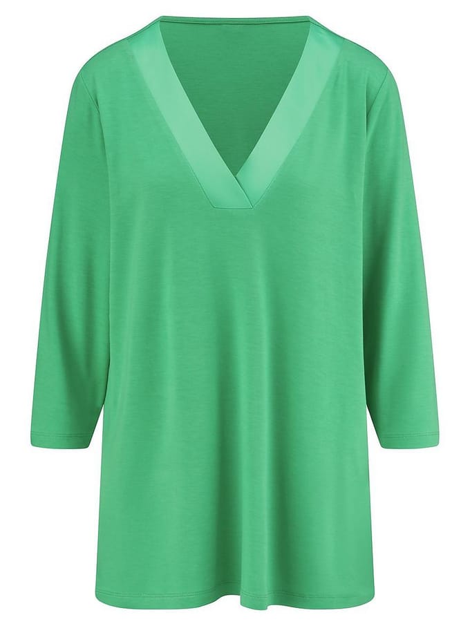 Shirt V-hals Van Emilia Lay groen