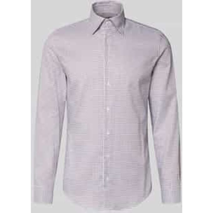 Slim fit zakelijk overhemd van katoen met button-downkraag