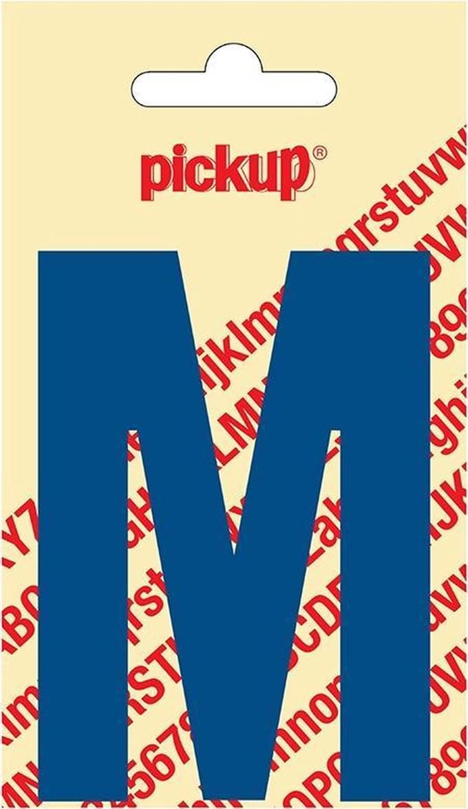 Pickup plakletter Nobel 90 mm blauw M - 31052090M