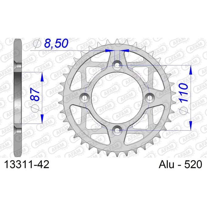 Tandwiel Afam 520 42 dents