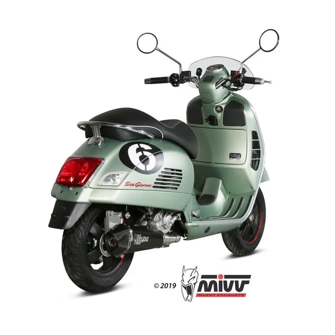 Pièces détachées uitlaat compleet systeem Mivv Delta Race Vespa