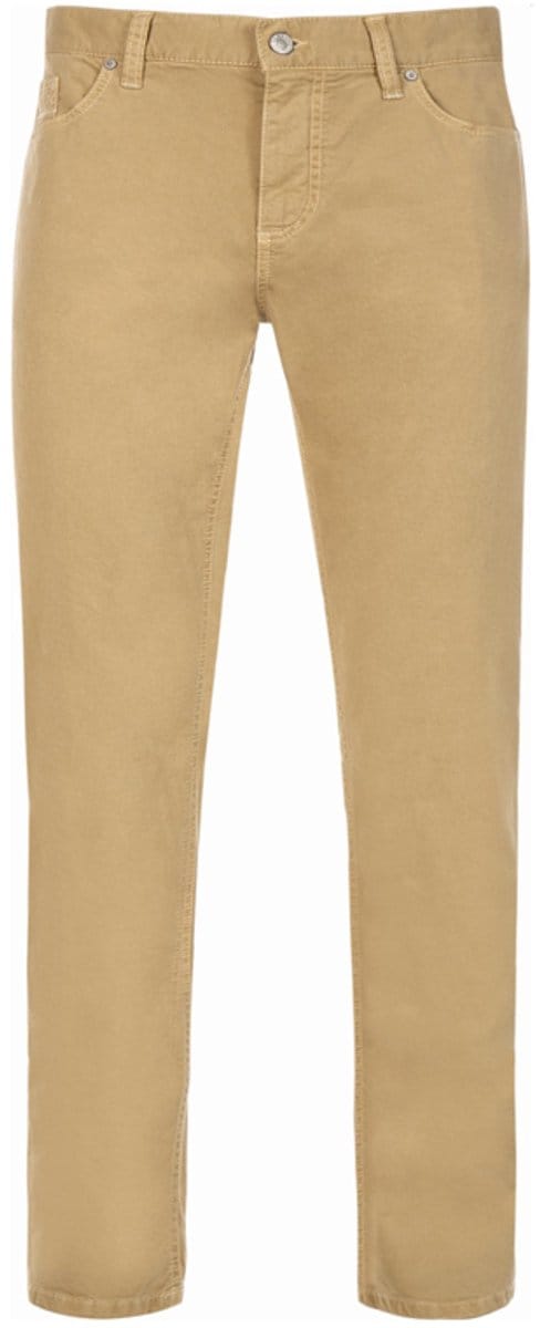 Alberto - 5-Pocket - Mannen - W38 X L34 - Geel - Katoen - 8647-1903-Pipe DS Broken