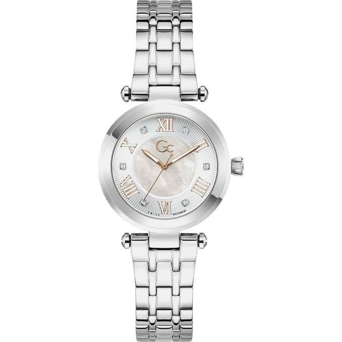 Gc Guess Collection Topchic Z63001L1 Quartz Analoog Horloge Silver-Tone