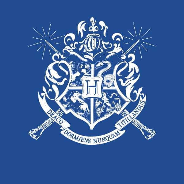 Harry Potter Hogwarts House Crest Men's T-Shirt - Blue - M
