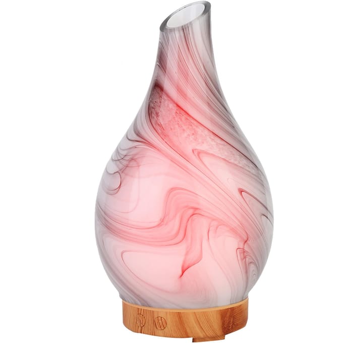 100ml Draagbare Diffuser Luchtnevelmaker Desktop Auto Slaapkamer Kleurrijk Licht Luchtbevochtiger UK Plug white