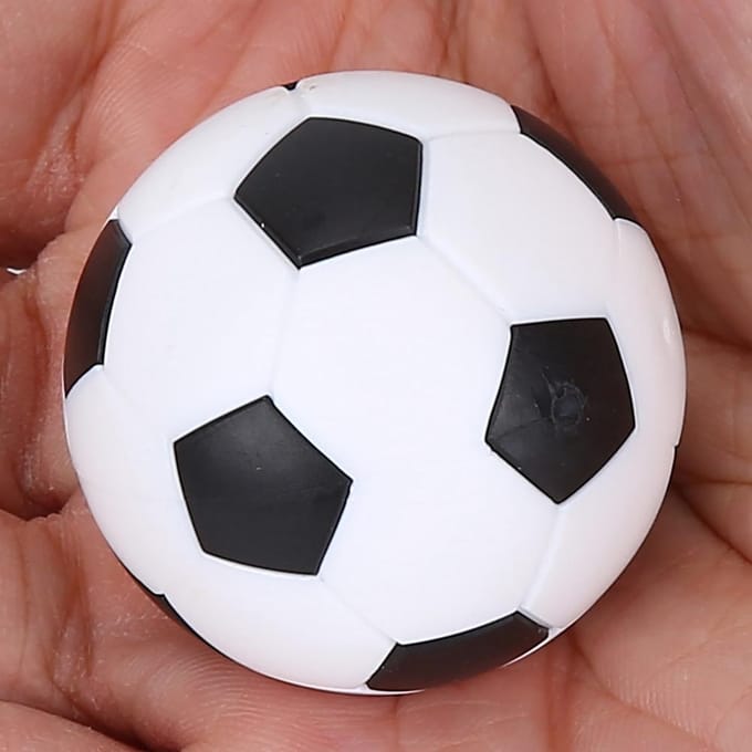 12 stuks Tafelvoetbal Spel Vervangingsset Mini 36mm Voetballen Set Accessoire white