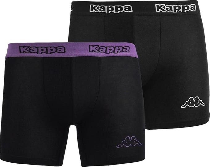 Kappa - Boxer 2 Pack - Zwart - Heren - maat  L