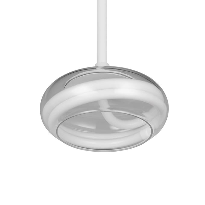 Trio Lighting LED hanglamp Tarsia, mat wit, Ø 21 cm, glas