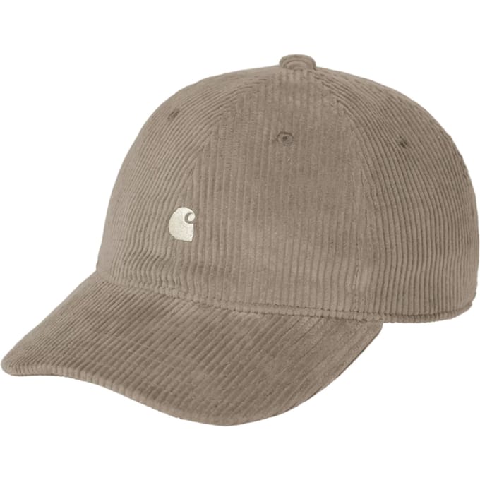 Baseballpet van corduroy met labelstitching model 'Harlem'