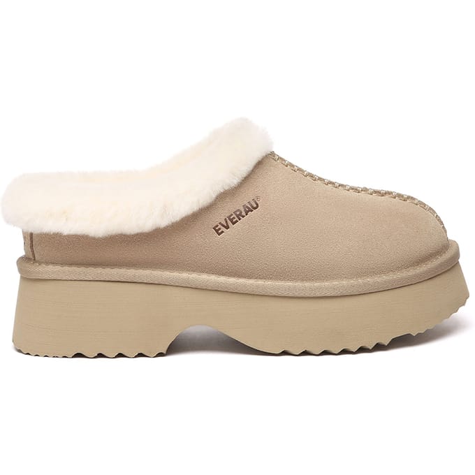 EVER AU Australië Dames Savanna Enkel Chunky Platform Schapenvacht Laarzen