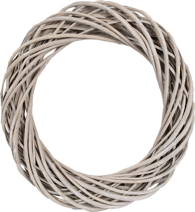 Clayre & Eef Krans Ø 50 cm Bruin Rotan