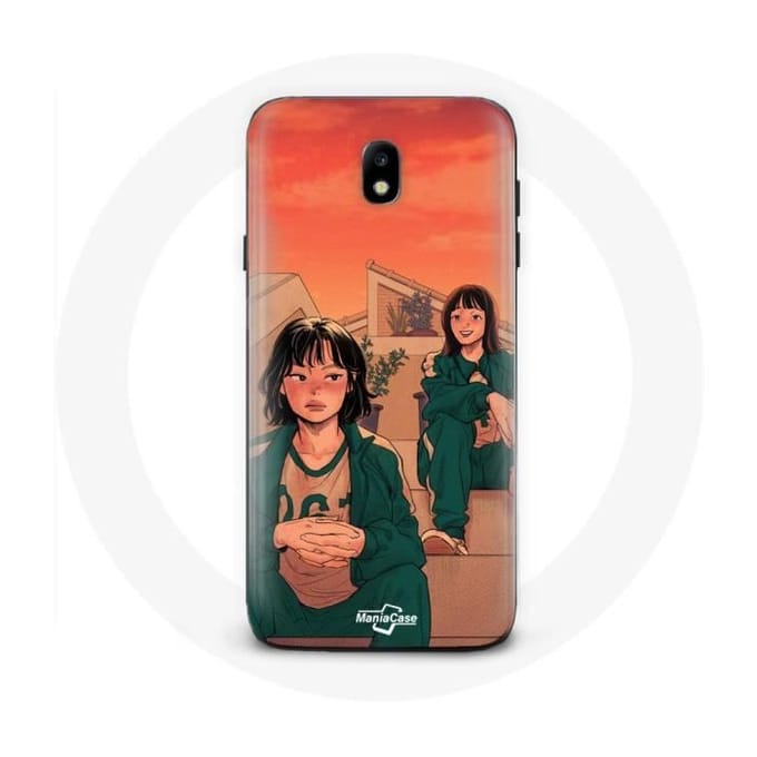 Case voor Samsung Galaxy j7 2017 Edge Squid Game Kang Sae Byeok Nummer 067 en Ji Yeong Nummer 240