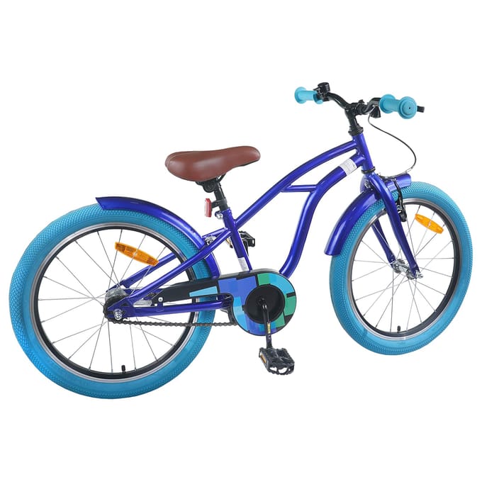 vidaXL - Kinderfiets - 22 - Inch - voor - 7-12 - jaar - oud - Donkerblauw