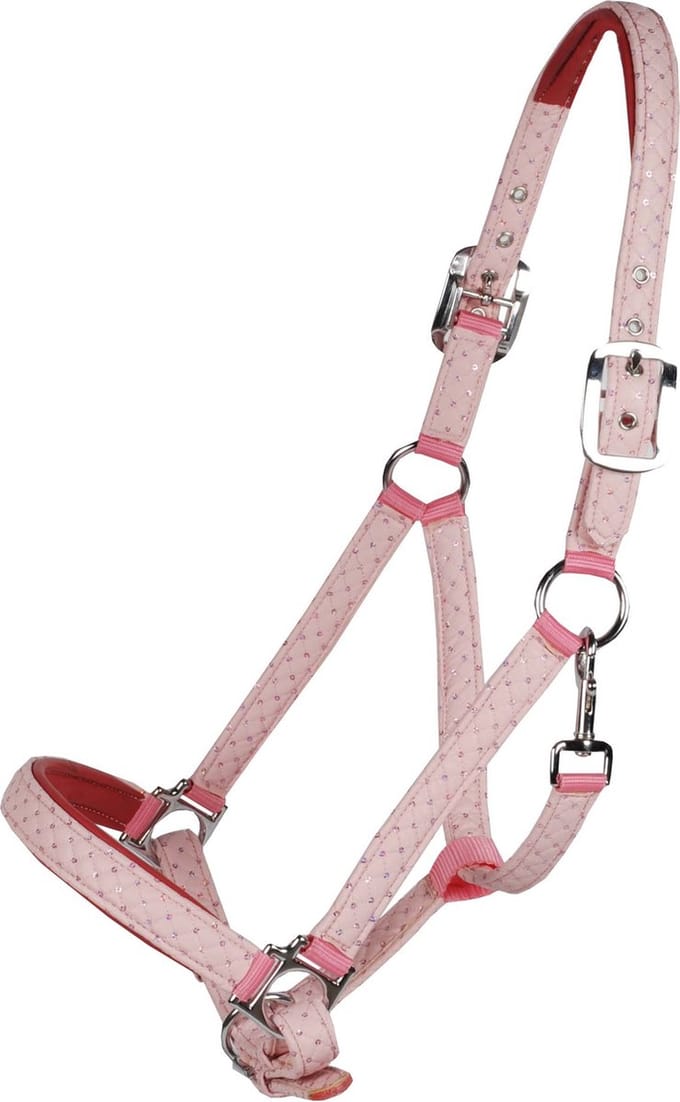 Pagony Jetset Halster - Maat: Pony - Roze - Nylon