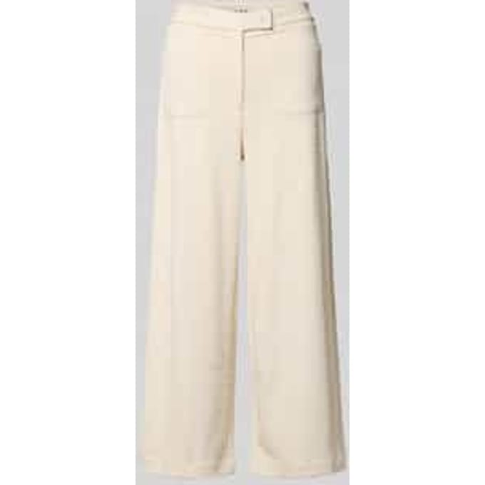 Broek van viscosemix met structuurpatroon model 'KATE LUMINA'