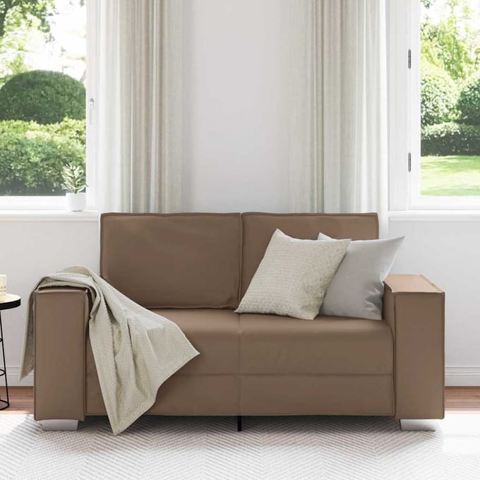vidaXL - Loveseat - Cappuccino - 160 - cm - Kunstleer