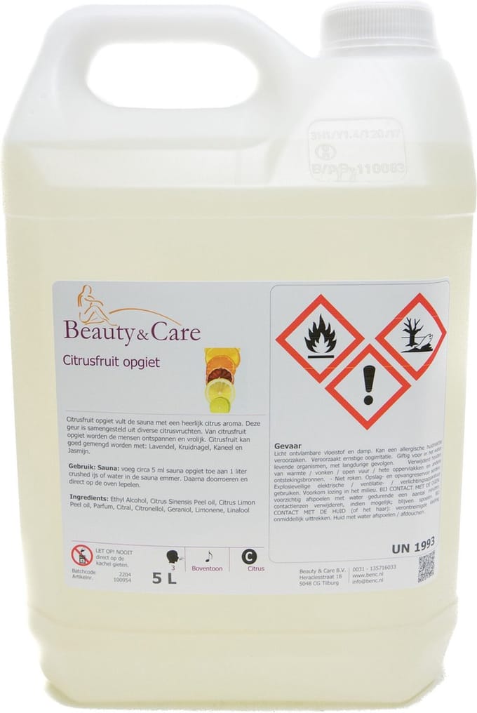 Citrusfruit opgiet - Beauty & Care - 5 L. new
