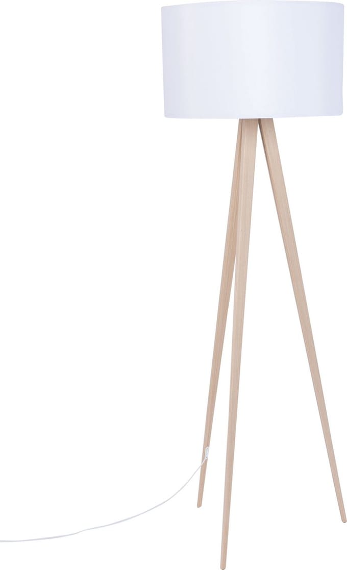 Zuiver Tripod Vloerlamp Met Driepoot Wood Wit