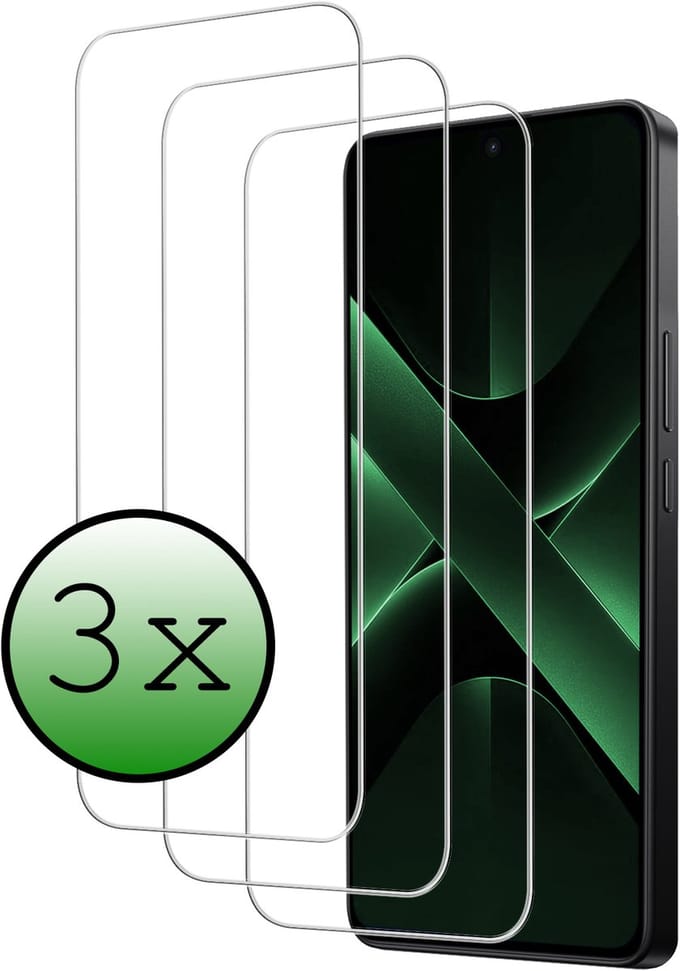 Screenprotector - 3 Stuks Geschikt voor Xiaomi Poco X7 Pro - Extra Sterk - Beschermglas - Gehard Glas - Tempered Glass - Screen Protector