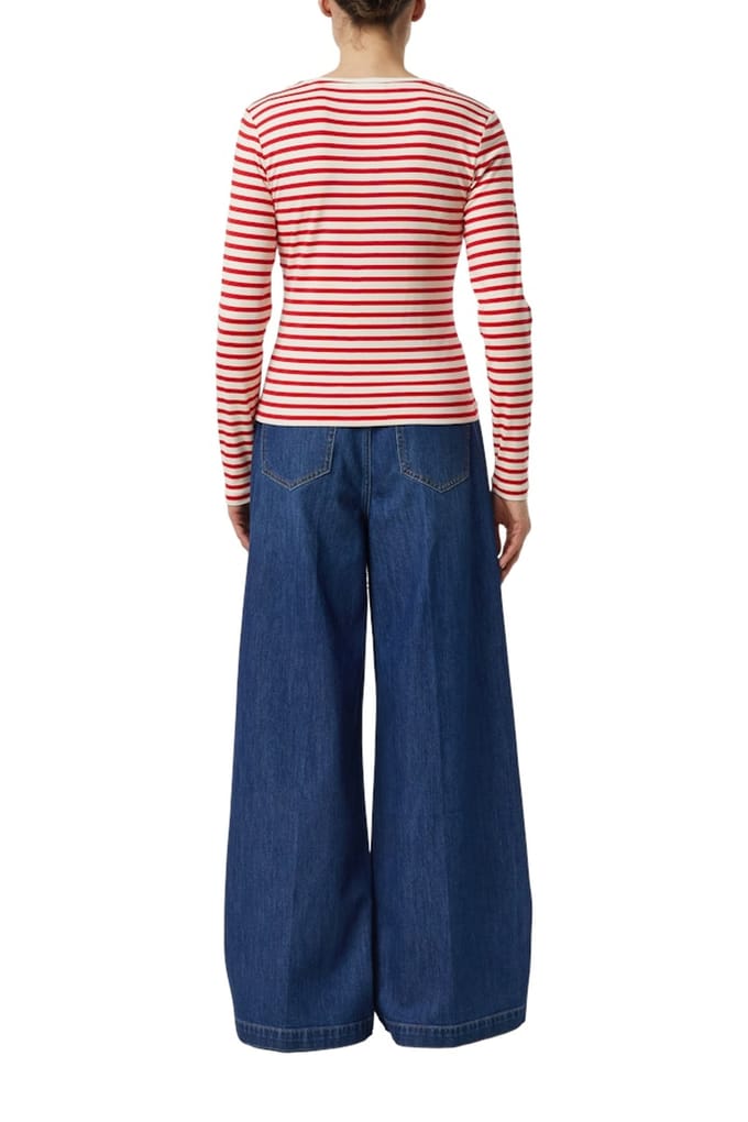 Comma T-shirts Red Talla: 40 | Manga Larga Outlet | Mujer | Rojo