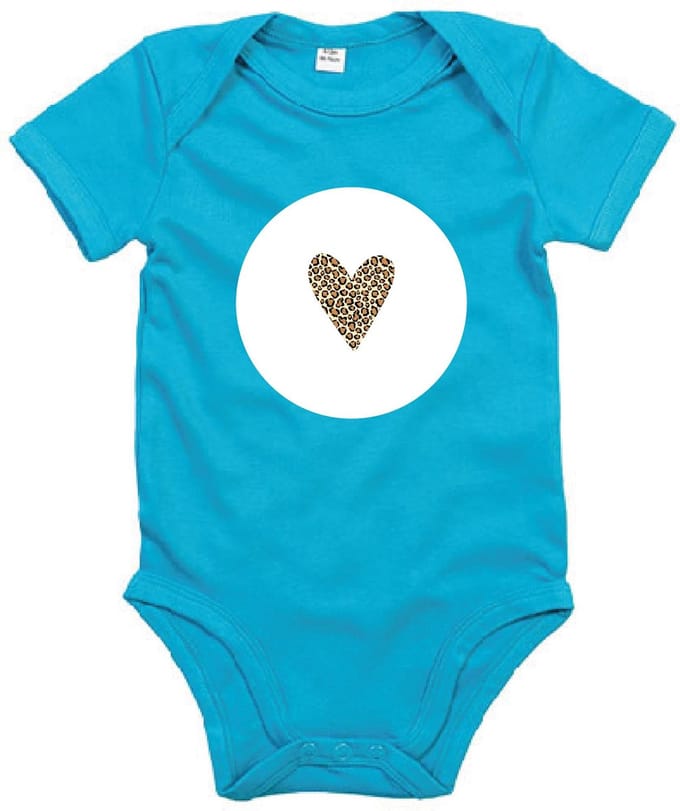 Rompertje Heart 2-Surf Blue-6-12 Maanden