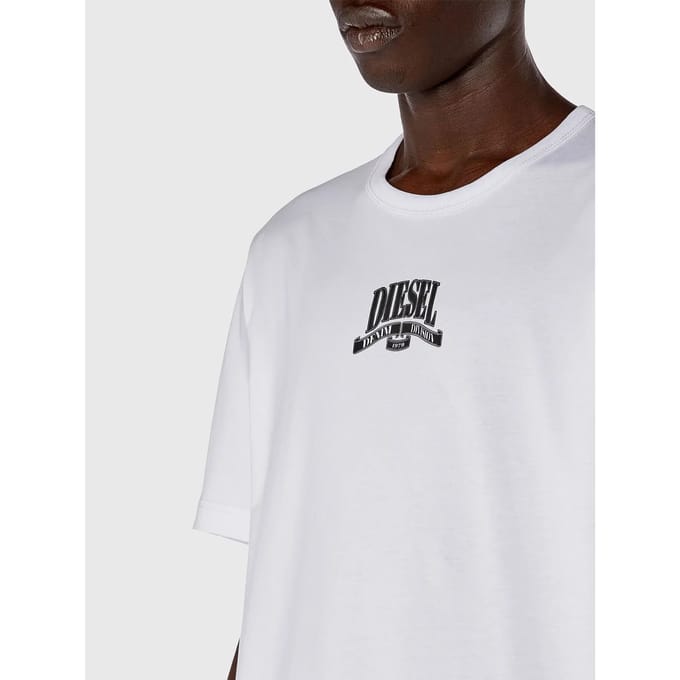 Diesel T Adjust K10 T-shirt Met Korte Mouwen Wit S Man