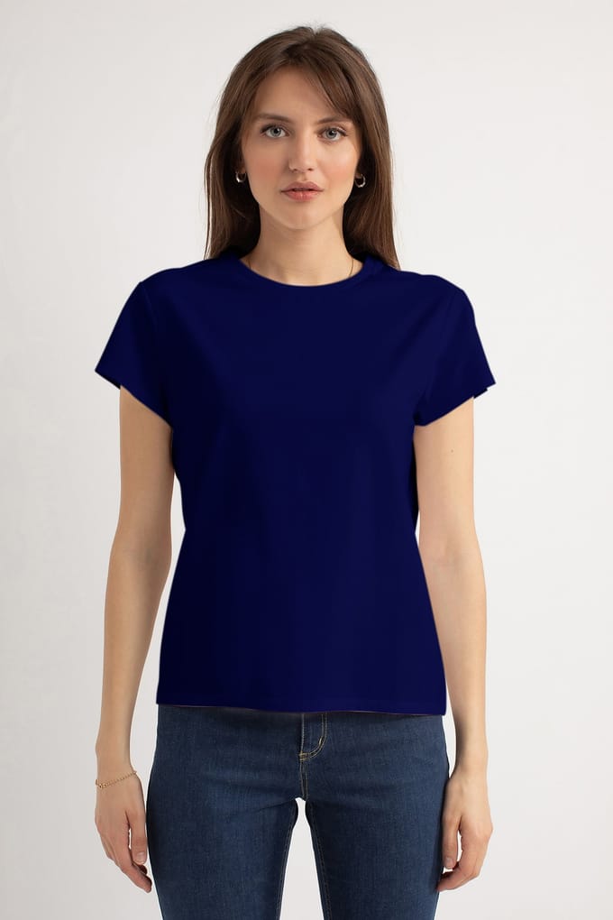Josephine & Co Harper Ss T-shirt Navy Größe: M | Hemden Outlet | Damen | Blau