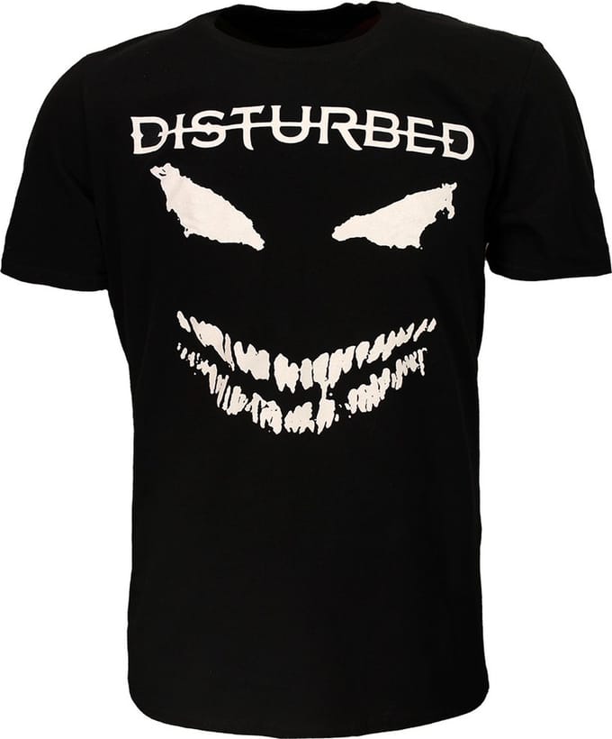 Disturbed Scare Face Candle T-Shirt - Officiële Merchandise - M