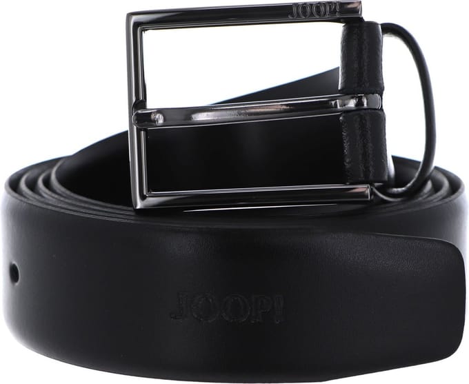 JOOP! Leren Riem Coll. Belt 3,5 CM Classic W80 Black Zwart