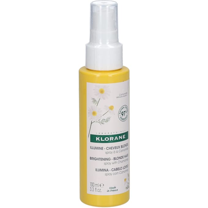 Klorane Kamille Blonde Highlights Spray, Verhelderende Ontwarrende Verzorging, Blond Haar 100ml