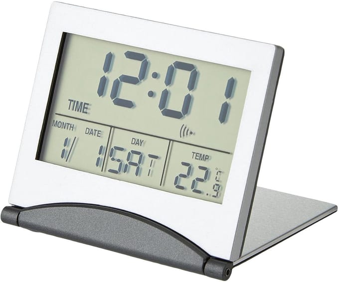 TFA Dostmann 98.1054 Wekker Quartz Zilver