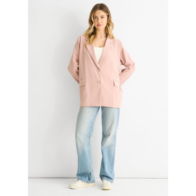 Blush Oversized Getailleerde Blazer