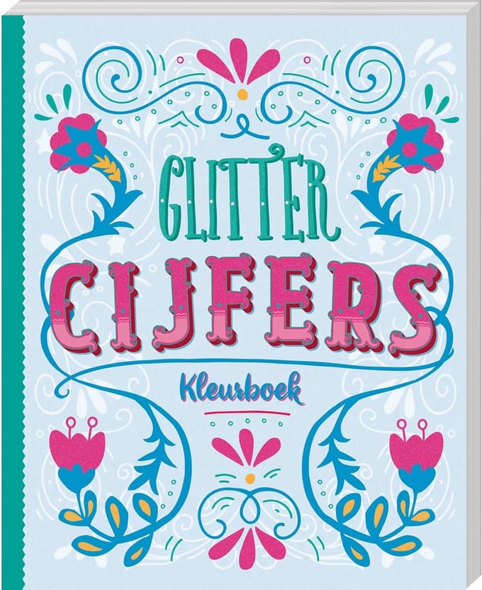Glitterkleurboek Cijfers